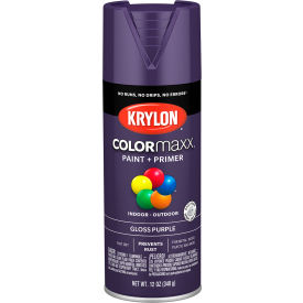 Krylon® Colormaxx™ Paint & Primer 12 oz. Gloss Purple K05533007 - Pkg Qty 6
