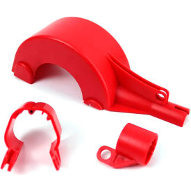 Zing Knife Switch Lockout Plastic Red 7815