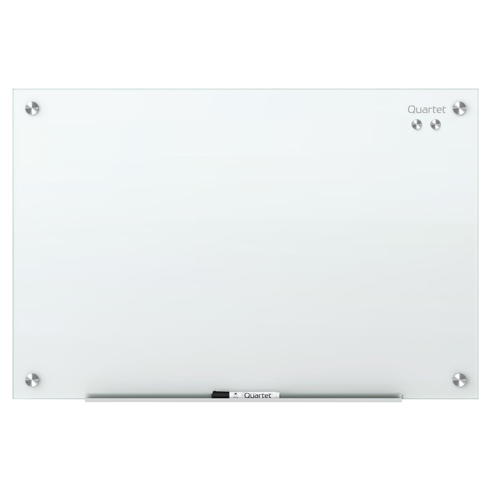 Quartet Infinity Magnetic Glass Unframed Dry-Erase Whiteboard, 24in x 18in, White MPN:G2418W