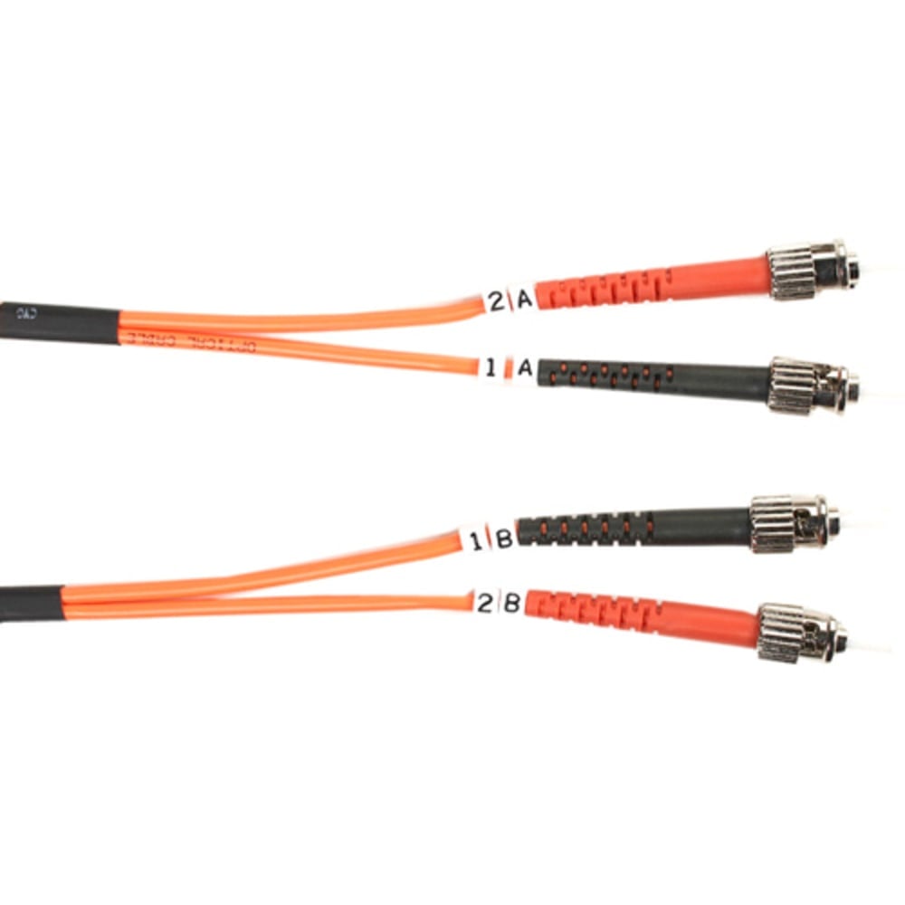 Black Box Fiber Optic Duplex Patch Network Cable - 3.20 ft Fiber Optic Network Cable - FO625001MSTST MPN:FO625-001M-STST