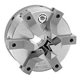 Bison 6-Jaw Quick Clamping Scroll Chuck Steel Body Plain 4
