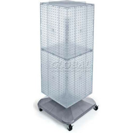 Global Approved 701436-CLR 4-Sided Interlocking Pegboard Floor Display 14