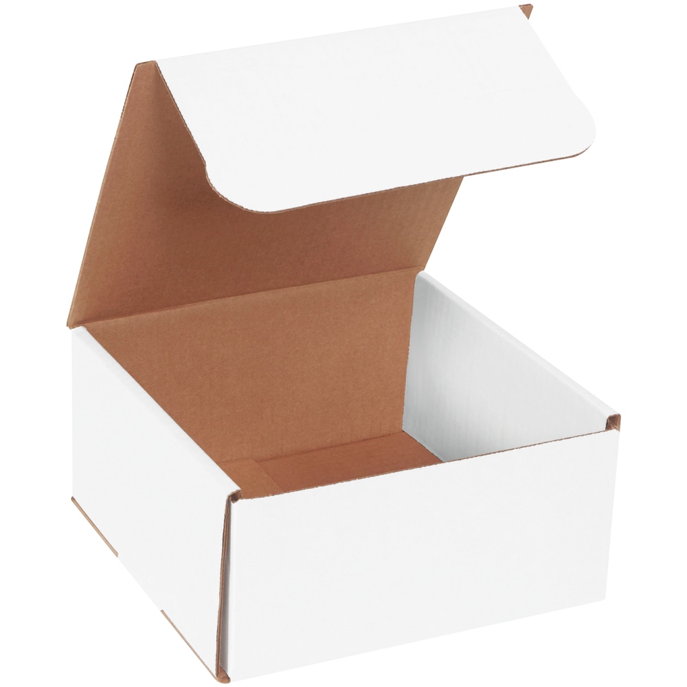 Partners Brand Corrugated Mailers 8in x 8in x 4in, White, Bundle of 50 MPN:M884