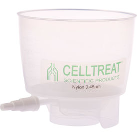 CELLTREAT® 500mL PP Bottle Top Filter Nylon Filter 0.45µm 90mm Non-Sterile 12/PK 229735