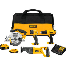DeWalt® 20V MAX 4-Tool Combo Kit DCK445D1M1