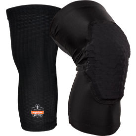 Ergodyne® Proflex® Padded Lightweight Knee Sleeves S/M Black 18525
