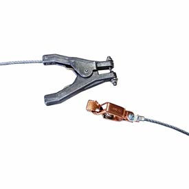 Hubbell GCSP-AH-05 Hand Clamp & Alligator Clip w/ 5 Ft. 7X19 Stranded Flex. Steel Cable GCSP-AH-05