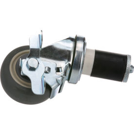 Allpoints 262409 Swivel Stm Castr W/Brk3 W 1-5/8 Od Tubing 262409
