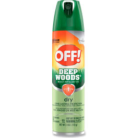 OFF® Deep Woods Dry Insect Repellent 4 oz Aerosol Neutral 12/Carton SJN315652