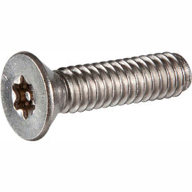 M6 x 1.0 x 12mm Tamper-Proof Security Machine Screw - Flat Torx Head - 18-8 Stainless Steel - 50 Pk 4.M612FS