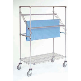 Nexel® Chrome High Profile Sterile Wrap Rack 2 Casters with Brakes 48