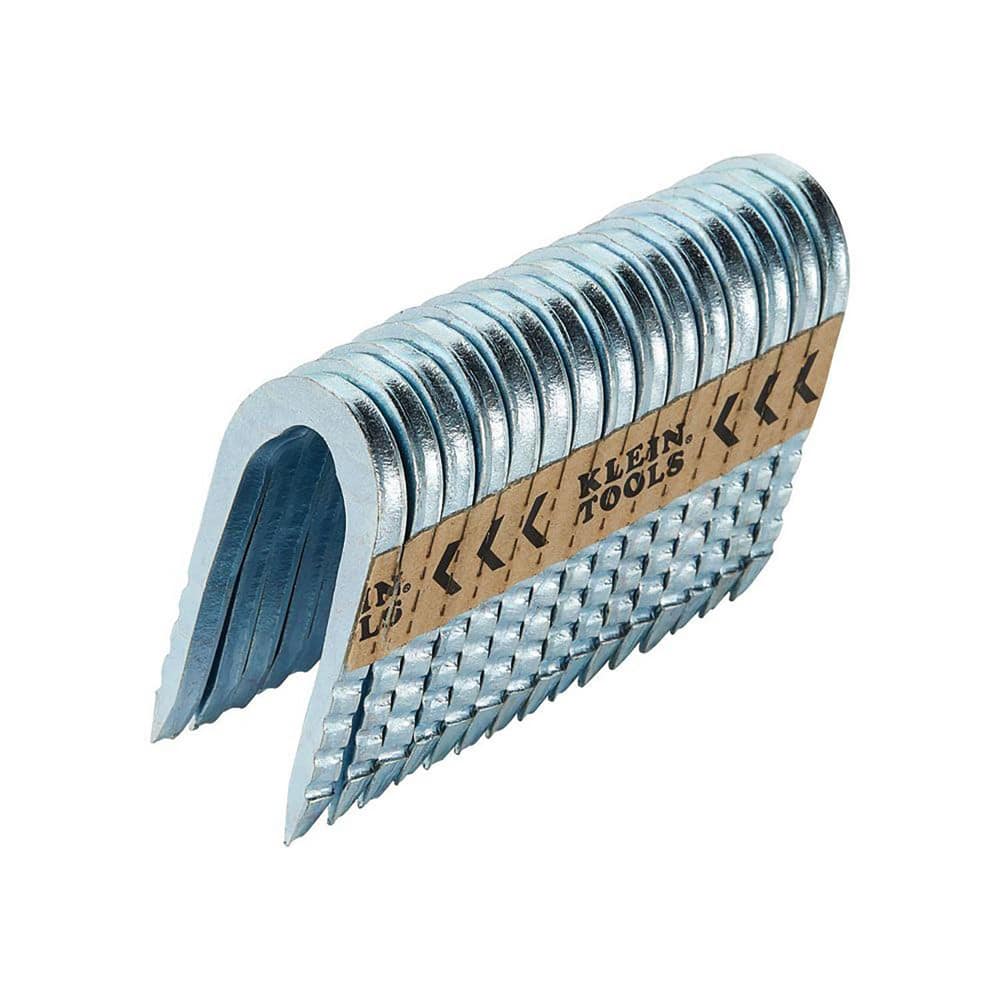 Cable Staples, Leg Length (Inch): 2 , Overall Width (Inch): 1 , Saddle Material: Steel , Staple Shape: Curved , Color: Steel  MPN:STP001