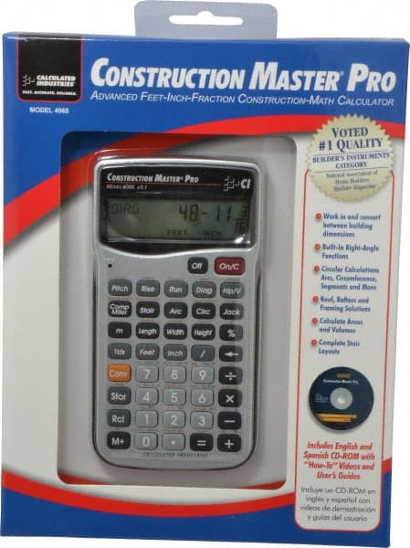 11-Digit (7 normal, 4 Fractions) with Full Annunciators 40 Function Handheld Calculator MPN:4065