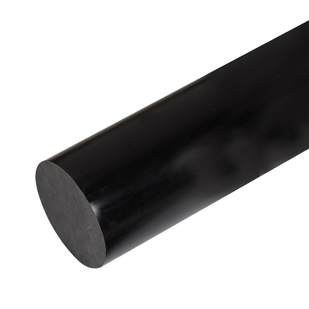 Plastic Rod: 48in Long  2in Dia  Black  Opaque  5000 - 1000 psi Tensile Strength MPN:RACEBK2.000X48.000C