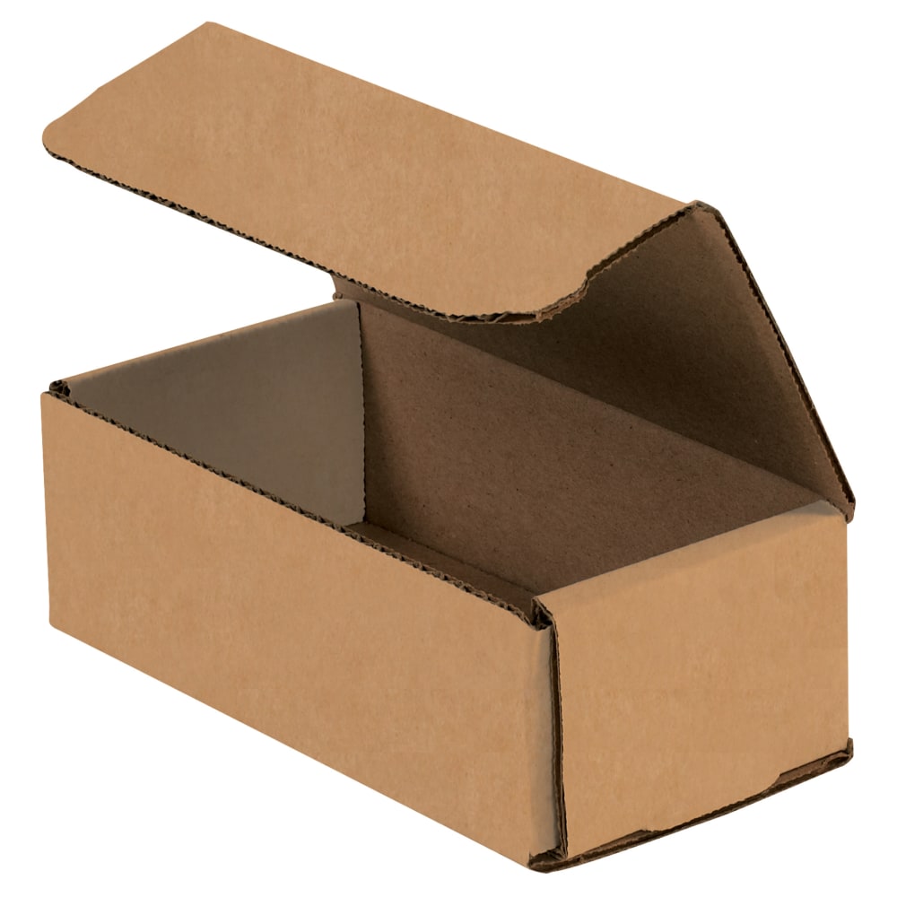 Partners Brand Corrugated Mailers, 6in x 3in x 2in, Kraft, Pack Of 50 MPN:M632K