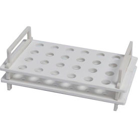 United Scientific™ Racks For Microcentrifuge Tubes PC 24 Places White Pack of 4 77705