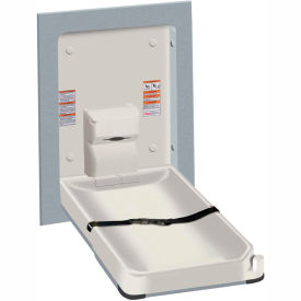 ASI® Vertical Stainless Steel/Plastic Baby Changing Station Light Gray - 10-9017 10-9017