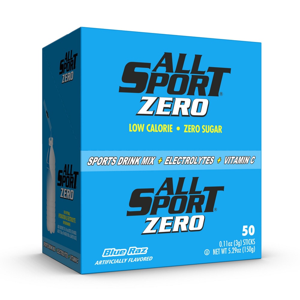 Activity & Sport Drinks; Drink Type: Activity Drink ; Form: Powder ; Container Yields (oz.): 16.90 ; Flavor: Blue Raz Ice ; Container Type: Pouch; Packet ; Sugar Content: Sugar Free MPN:10122521 - Pkg Qty 500