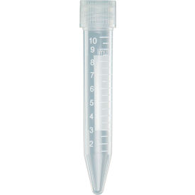 Centrifuge Tube 10mL with Separate Natural Polypropylene Screw Cap Polypropylene 1000/Pack 6292