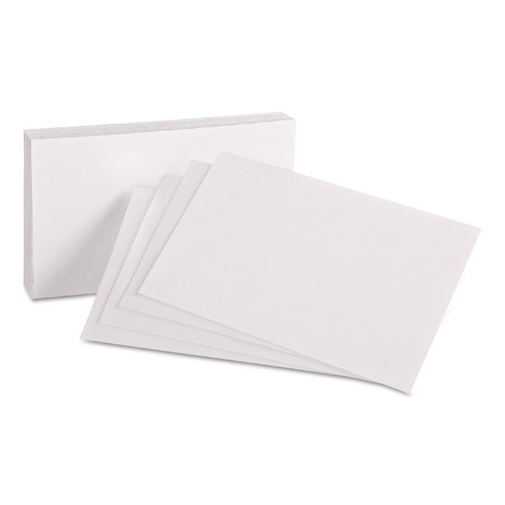 Note Pads, Writing Pads & Notebooks; Product Type: Unruled Index Cards ; Paper Color: White ; Style of Rule: Unruled ; Cover Color: White ; Package Quantity: 100 ; Number Of Sheets: 100 MPN:OXF40 - Pkg Qty 100