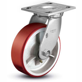 Colson® 4 Series Swivel Plate Caster 4.05109.949.7 - Mold-On Polyurethane 5