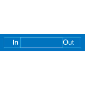 Engraved Occupancy Sign - In Out - Red EN306R