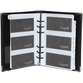 Bugatti BCC97355 Synthetic Leather Business Card Case Black BCC97355