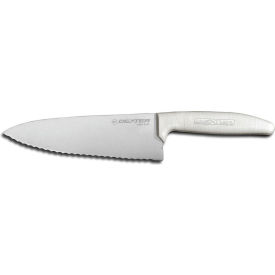 Dexter Russell 12613 - Scalloped Cook's Knife High Carbon Steel Stamped White Handle 6
