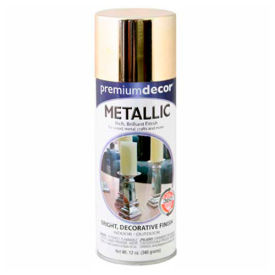 Premium Dcor Decorative Metallic Spray 12 oz. Aerosol Can Gold Metallic - 793312 793312