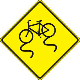 AccuformNMC™ Bicycle Surface Condition Warning Sign EGP Aluminum 24