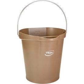 Vikan 568666 3 Gallon Bucket Brown 568666