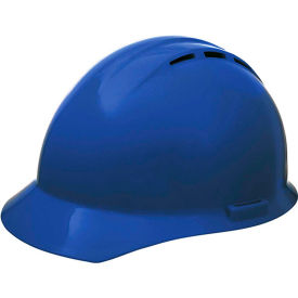 ERB® Americana® Vented Cap 4-Point Nylon Mega Ratchet® Suspension Blue WEL19456BL - Pkg Qty 12