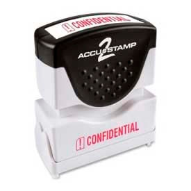 Cosco® Pre-Inked Message Stamp CONFIDENTIAL 1/2
