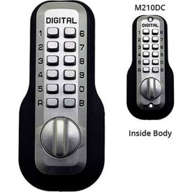 Lockey Digital Door Lock M210 Mechanical Keyless Deadbolt Double Combination Satin Nickel M210SNDC