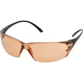 Elvex® Helium 18 Ultra-Light Frameless Safety Glasses Anti-Fog Blue Lens/Temples Pack of 12 WELSG59BB50AF - Pkg Qty 12