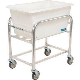 GoVets™ Bulk Mover Cart with White Tub 4 Bushel 32-3/4
