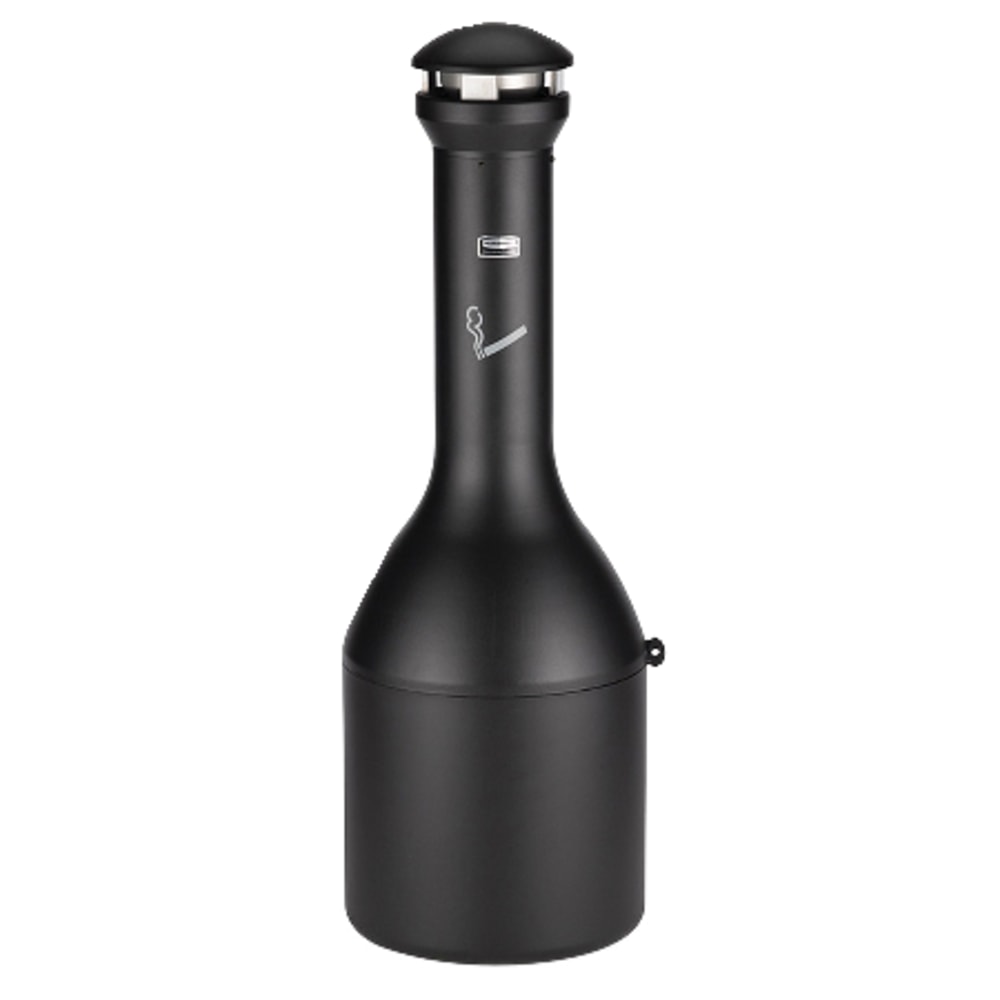 Rubbermaid Weather Resistance Smoking Receptacle, 39in x 13in x 13in, Black MPN:9W33BLA