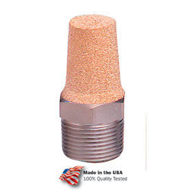 Arrow ASP-2 Pneumatic Exhaust Muffler Sintered Bronze 40 Micron 1/4 NPT 300 PSI ASP-2 - Pkg Qty 10