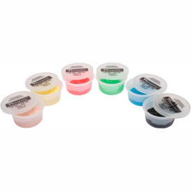 TheraPutty® Exercise Putty Set (6 Pieces) 2 Ounce (Tan Yellow Red Green Blue Black) 10-1480