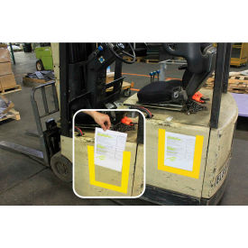 DuraStripe® DuraView 3 Sided Signage System Short Side Open Red Frame 10/Pack DV-162.5-R-KIT