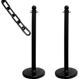 Mr. Chain® Medium Duty Plastic Stanchion Kit with 2