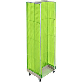 Global Approved 700431-GRE H-Shaped Pegboard Display W/Wheel Base 16