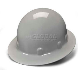 Gray Full Brim 4 Point Ratchet Sleek Shell Hard Hat HPS24112 - Pkg Qty 12