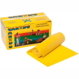 CanDo® Low Powder Exercise Band Yellow 6 Yard Roll 1 Roll/Box 10-5211