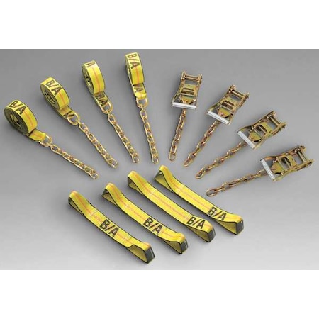 Tie Down Strap, Sewn-Eye, Yellow MPN:38-200C