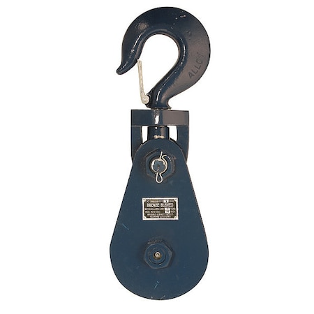 Snatch Block, Wire Rope, 7/8 in Max Cable Size, 30, 000 lb Max Load, Painted MPN:6I-15T10