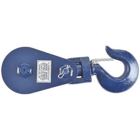 Snatch Block, Wire Rope, 3/4 in Max Cable Size, 16, 000 lb Max Load, Painted MPN:6I-8T6
