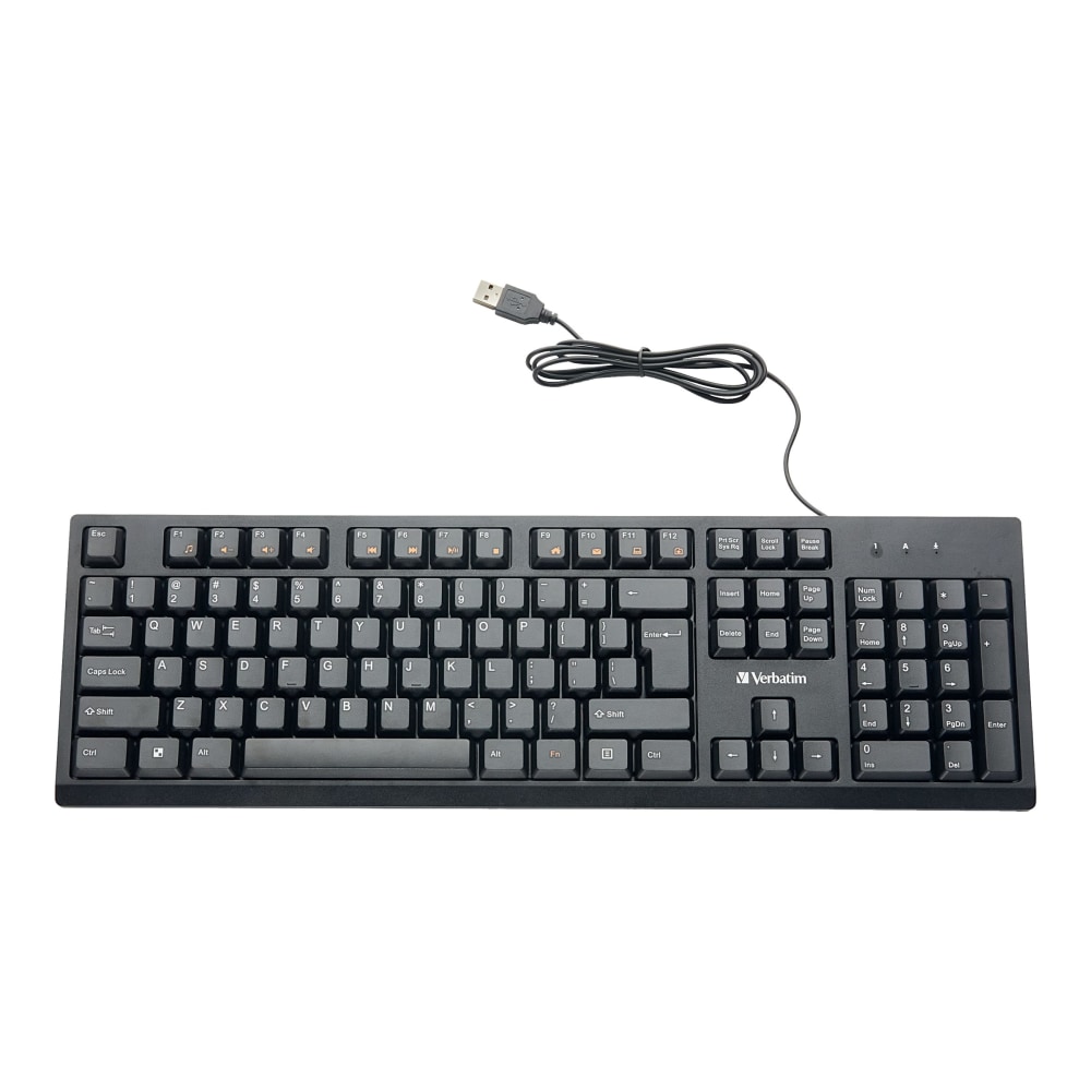 Verbatim - Keyboard - USB (Min Order Qty 6) MPN:70735