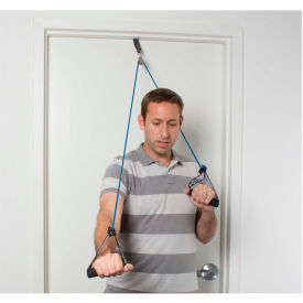 CanDo® Shoulder Pulley Exerciser with Tubing and Handles Blue Heavy 1 Set 10-5043