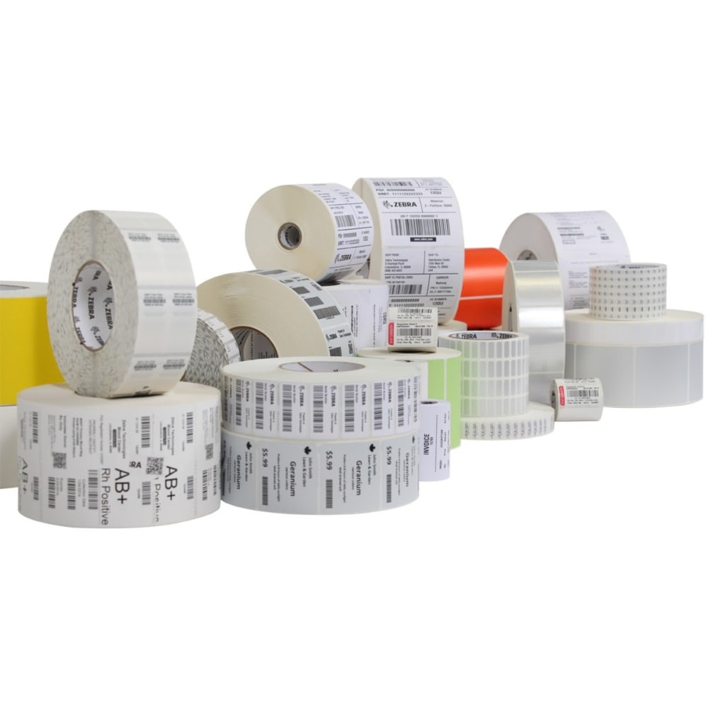 Zebra Trans Tag 1070 Paper Tagstock - 7.38in Length x 3.25in Width - Rectangular - Paper - White - 4 Roll MPN:67850